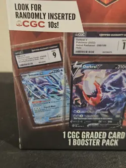 Pokemon Mystery Gems 1 CGC Graded Card & 1 Booster Pack 2025! New Sealed Box! - Image 3