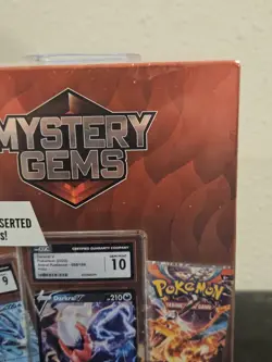 Pokemon Mystery Gems 1 CGC Graded Card & 1 Booster Pack 2025! New Sealed Box! - Image 5