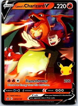 Lance's Charizard V SWSH133 SWSH: Sword Shield Promo Cards - Full Art NM Holo - Image 1