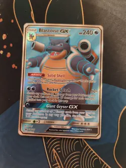 Blastoise GX SM189 Black Star Promo Sun & Moon Pokemon Trading Card Game - Image 1