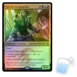 FOIL SURRAK DRAGONCLAW Khans Of Tarkir KTK Magic MTG MINT CARD - Image 1