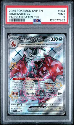 Charizard ex 074 Sv: Scarlet & Violet Promo Cards Holo PSA 9 - Image 1