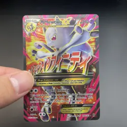 Pokemon XY Breakthrough Mega Mewtwo EX 160/162 Full Art Card - Image 1