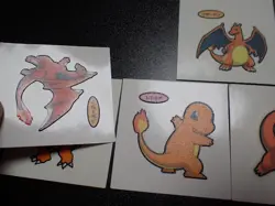 Pokemon Card Daiichi Bread Promo Sticker Charizard Evolutions x7 SET #4995 - Image 4