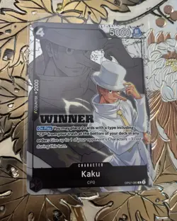 Kaku WINNER Pack 2025 Vol. 1 One Piece TCG OP07-080 Promo Card - Image 1