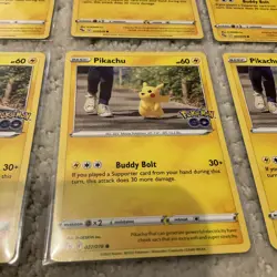 Lot of (12) Pikachu 027/078 Pokemon Go Pokemon Card MINT Rare - Image 2