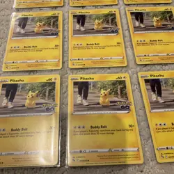 Lot of (12) Pikachu 027/078 Pokemon Go Pokemon Card MINT Rare - Image 4