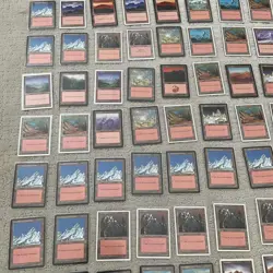 Lot of (115) Rare MTG MOUNTAIN Land Cards Magic The Gathering Vintage Cards - Image 2