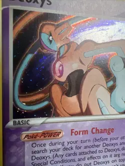 DAMAGED Deoxys 16/107 Holo EX Deoxys Deck Exclusives AUTHENTIC Pokemon Card - Image 3