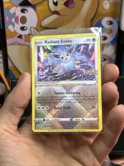 Radiant Eevee Black Star Promo Pokemon Go SWSH230 -NM - Image 2