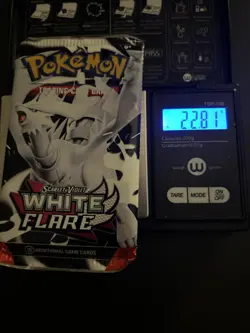 Very Heavy! 22.81g Pokemon TCG SV10.5 White Flare Booster Pack Sealed! - Image 1