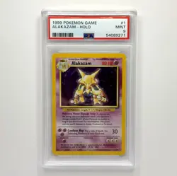 Alakazam 1/102 Holo Pokemon Base Set Unlimited (1999) English PSA 9 Mint - Image 1