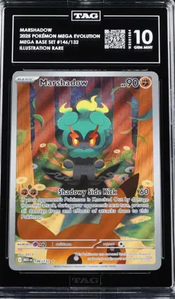 TAG 10 Pokemon TCG Mega Evolution Marshadow 146/132 Illustration Rare - Image 1