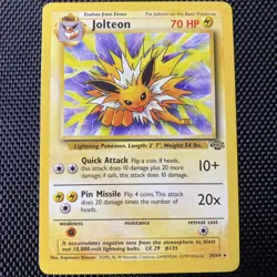 Pokemon Jolteon Jungle Non-Holo Rare 20/64 WOTC 1999 NM - Image 1