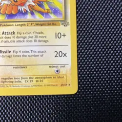 Pokemon Jolteon Jungle Non-Holo Rare 20/64 WOTC 1999 NM - Image 4
