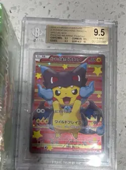 Pokemon Poncho-Wearing Pikachu Mega Charizard X JPN Promo 207/XY-P BGS 9.5 - Image 5
