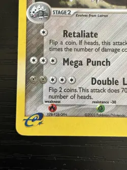 2003 Pokemon TCG Aggron EX Ruby & Sapphire Holo Rare 1/109 LP/NM - Image 5