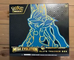Mega Evolution - Pokemon Center exclusive Elite Trainer Box - Mega Lucario EMPTY - Image 1