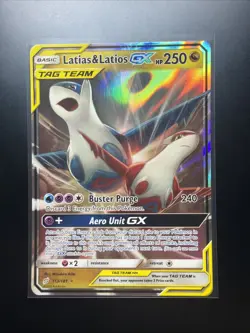 Latias And Latios Tag Team Gx 113/181 Ultra Rare Full Art - Pokemon Tag Team - Image 1