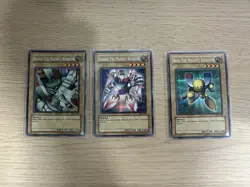 Yu-Gi-Oh! Alpha Beta Gamma The Magnet Warrior Set DOR-001 002 003 NM Vintage Lot - Image 1