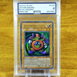 Yu-Gi-Oh! Metal Raiders Time Wizard MRD-065 AGS VG-EX 4 Ultra Rare 2002 - Image 1