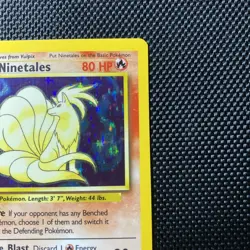 Ninetales 12/102 Holo Base Set Pokemon Card WOTC NM - Image 3