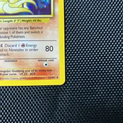 Ninetales 12/102 Holo Base Set Pokemon Card WOTC NM - Image 4
