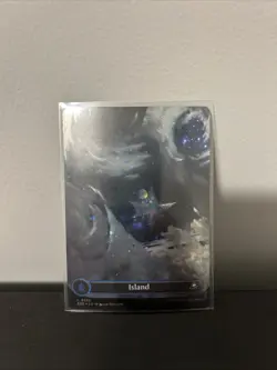 L 0368 Island GALAXY FOIL BORDERLESS Full Art Land Edge of Eternities MTG Card - Image 1