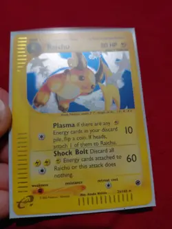 Raichu 61/165 Expedition 2002 Reverse Holo E-Series Vintage Pokemon Card TCG - Image 1