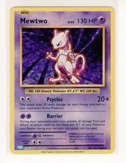 Mewtwo CLB 014/034 Classic Card Game Holo Pokemon Card (LB3) - Image 1