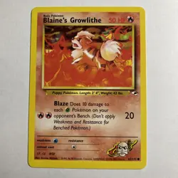 Blaine's Growlithe - 62/132 - Gym Heroes - Common Card - Pokemon Card - Image 1