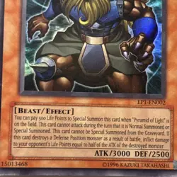 Yu-Gi-Oh! Andro Sphinx Ultra Rare w/ Bonus Effect Card Pyramid of Light Both NM - Image 3