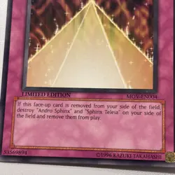 Yu-Gi-Oh! Andro Sphinx Ultra Rare w/ Bonus Effect Card Pyramid of Light Both NM - Image 4