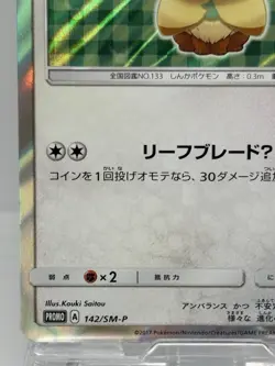 Poncho Wearing Eevee 142/SM-P Eevee Mega Campaign Promo 2017 Holo Pokemon Card - Image 4
