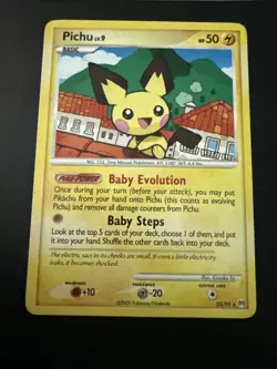 Pokemon TCG Arceus Pichu Card 25/99 Regular Rare 2009 NM - Image 1