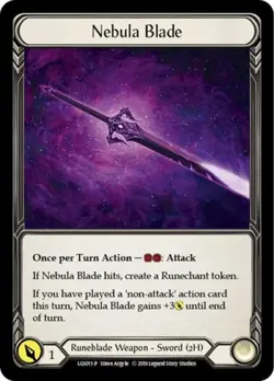 Flesh and Blood FAB Nebula Blade NM 1st EditionCold Foil Promos - Image 1