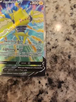 Pokemon TCG Silver Tempest Regieleki V Full Art Holo Card 175/195 NM - GM - Image 4