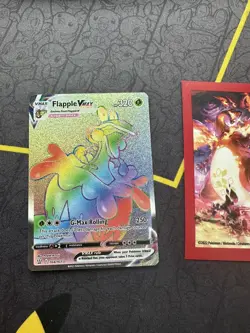 Pokemon Card Flapple VMAX 164/163 Battle Styles Rainbow Secret Rare 147💎NM💎 - Image 1