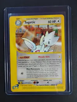 Togetic 39/147 Aquapolis Non-Holo 2002 WOTC Vintage E-Reader Pokemon Card NM - Image 3
