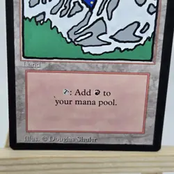 ALTERED - Mountain “Night Time” MtG Revised Edition Paint Pen LP 3ED Light Play - Image 5