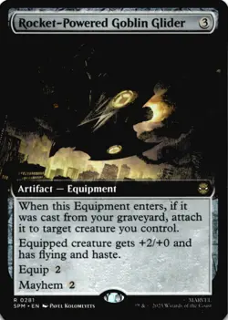 MTG Rocket-Powered Goblin Glider (Extended Art) Normal NM Marvel's Spider-Man Ma - Image 1