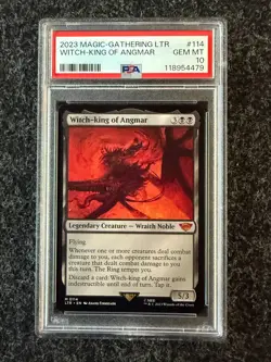 2023 MTG Lord of the Rings #114 Which King of Angmar PSA 10 GEM MINT - Image 1