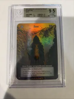Sorcery Contested Realm *Alpha* Foil Seer Avatar BGS 9.5 🔥 1/466 Printed Rare!! - Image 1