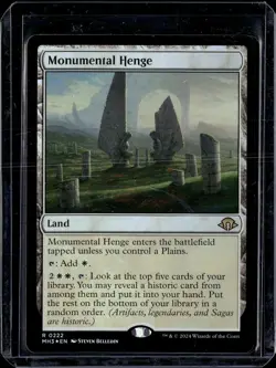 Monumental Henge - 222 - Foil - MH3 - NM - MTG Magic the Gathering - Image 1
