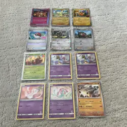 Lot of (12) Pokemon Most Holo Rare Cards NM/M Sleeved Never Played TCG Pikachu - Image 1