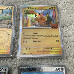 Lot of (12) Pokemon Most Holo Rare Cards NM/M Sleeved Never Played TCG Pikachu - Image 5