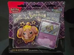 Pokemon TCG Paldean Fates Tech Sticker 3 Packs - Fidough - New Factory Sealed - Image 1