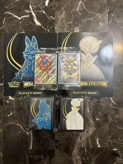 Last 4 Pokemon (Both Variants) TCG Expansion Promo Card, Players Guide, Sleeves - Image 2