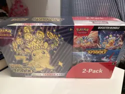Pokemon Surging Sparks ETB & Booster Bundle Costco 2-Pack. Factory Sealed 🔥 - Image 1