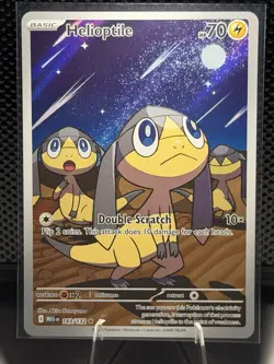 Pokemon TCG Helioptile 143/132 Ultra Rare Mega Evolution Holo Full Art Mint Card - Image 1